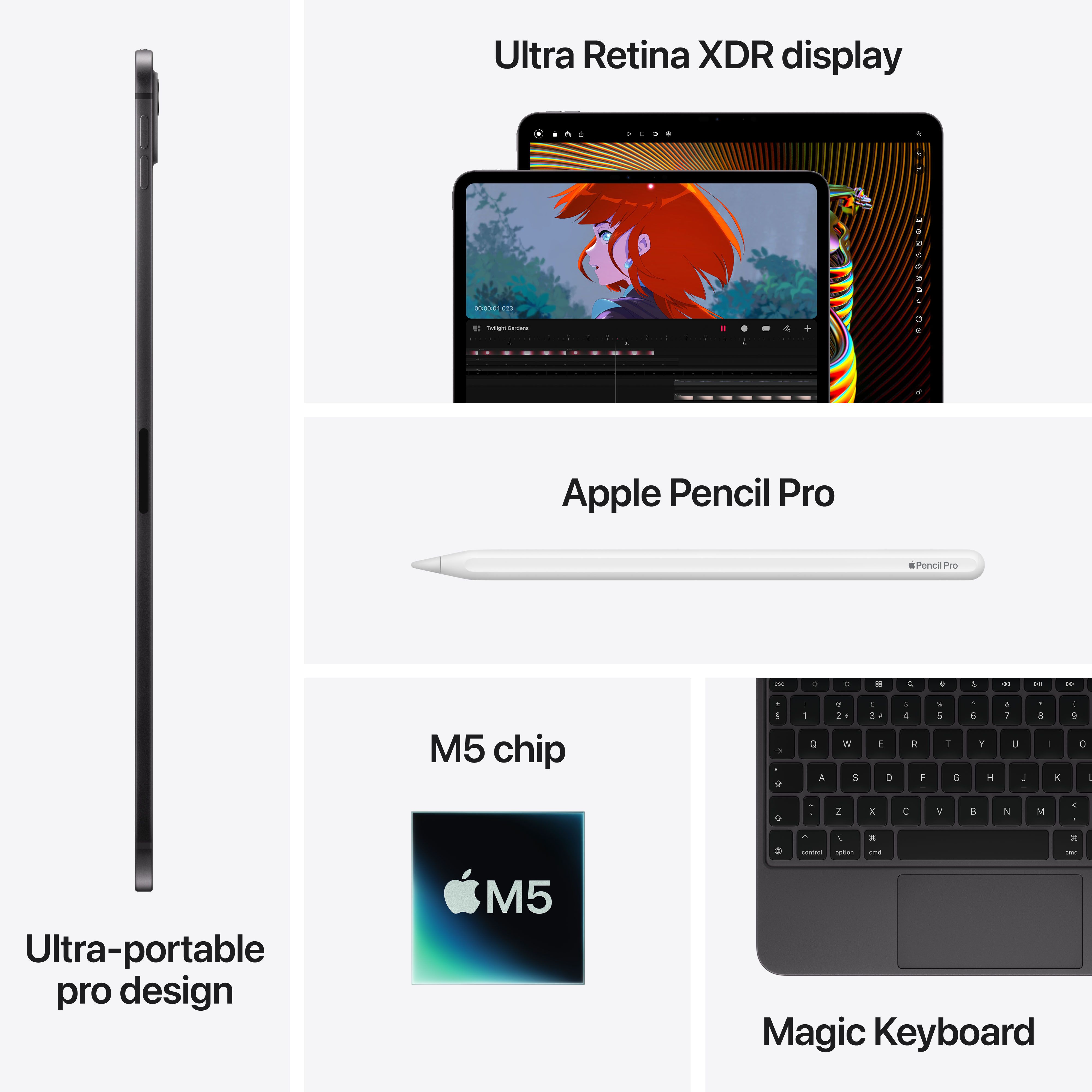 Education iPad Pro 13" 256GB Wifi 9Core 10Core M5 - Space Black image 8