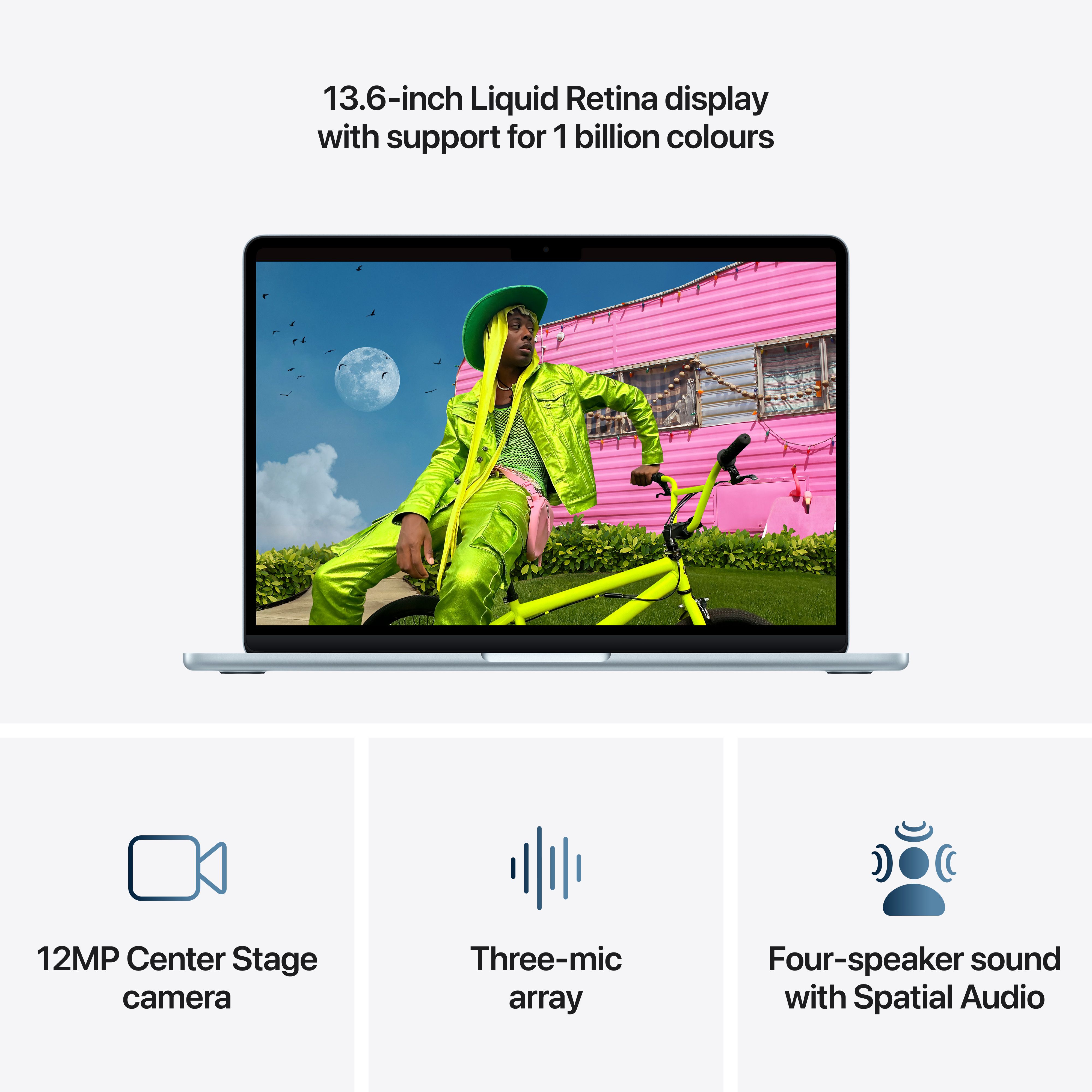 MacBook Air 13" 10-Core CPU 10-Core GPU M5 24GB 1TB - Sky Blue image 5