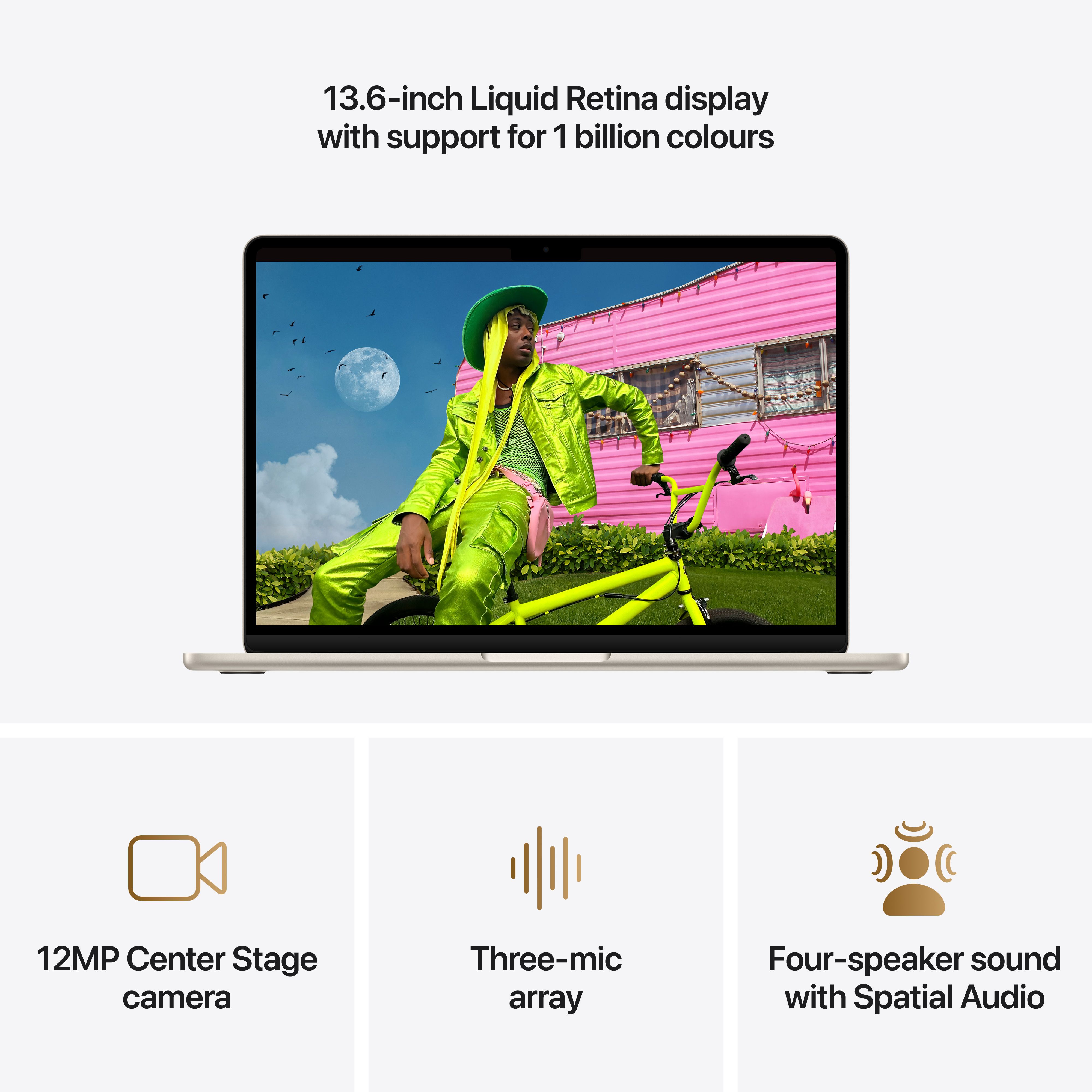 MacBook Air 13" 10-Core CPU 10-Core GPU M5 24GB 4TB - Starlight image 5