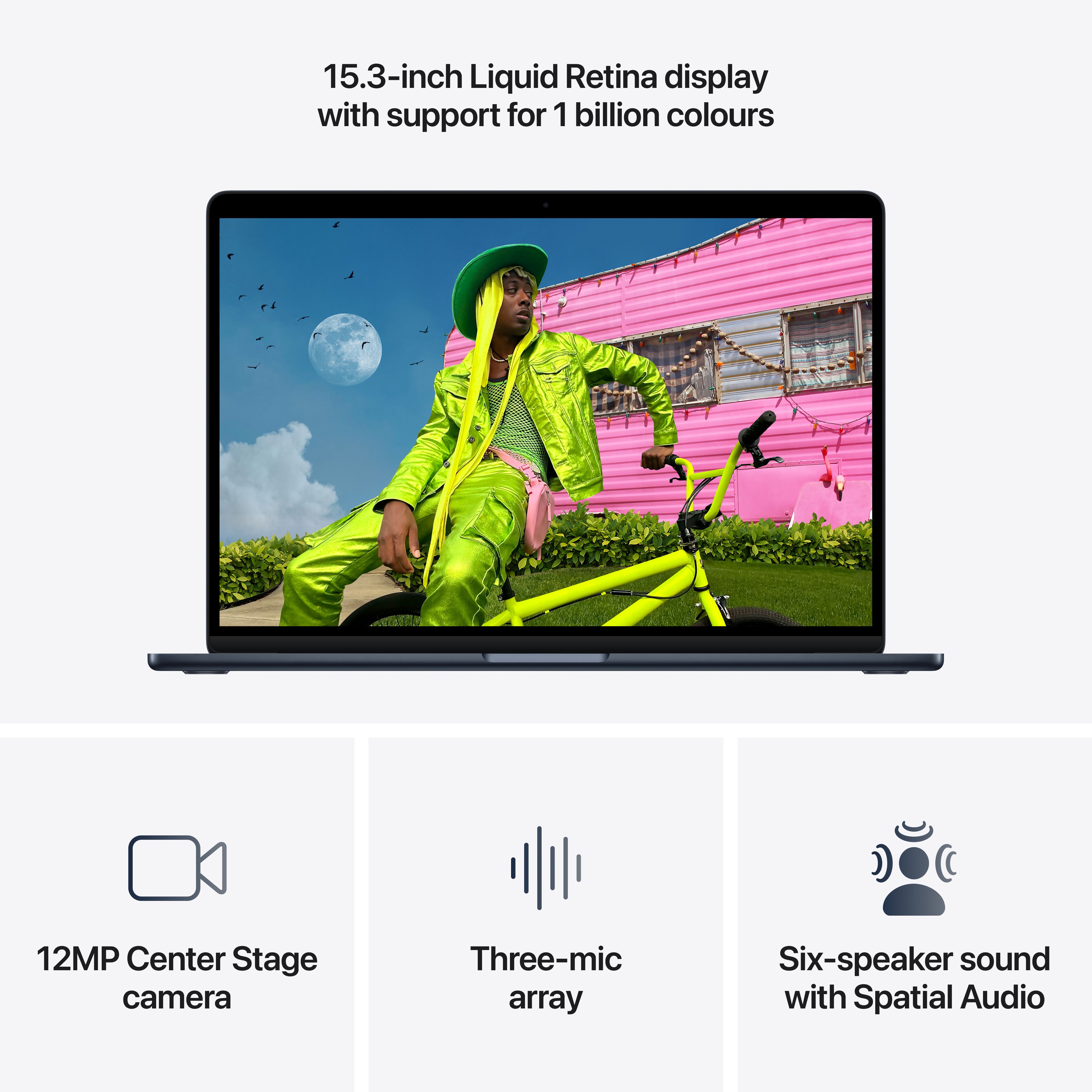 MacBook Air 15" 10-Core CPU 10-Core GPU M5 32GB 512GB - Midnight image 5