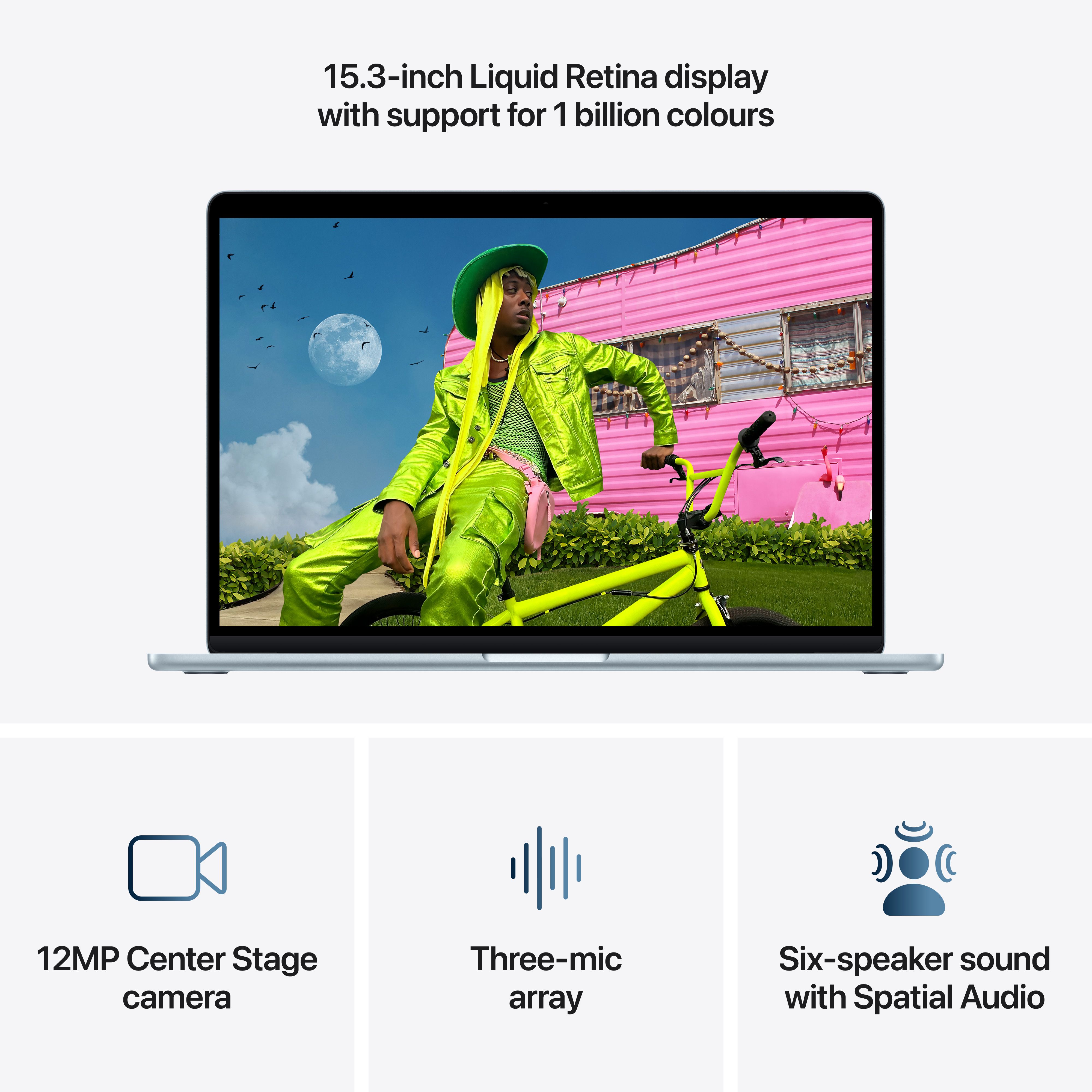 MacBook Air 15" 10-Core CPU 10-Core GPU M5 16GB 512GB - Sky Blue image 5
