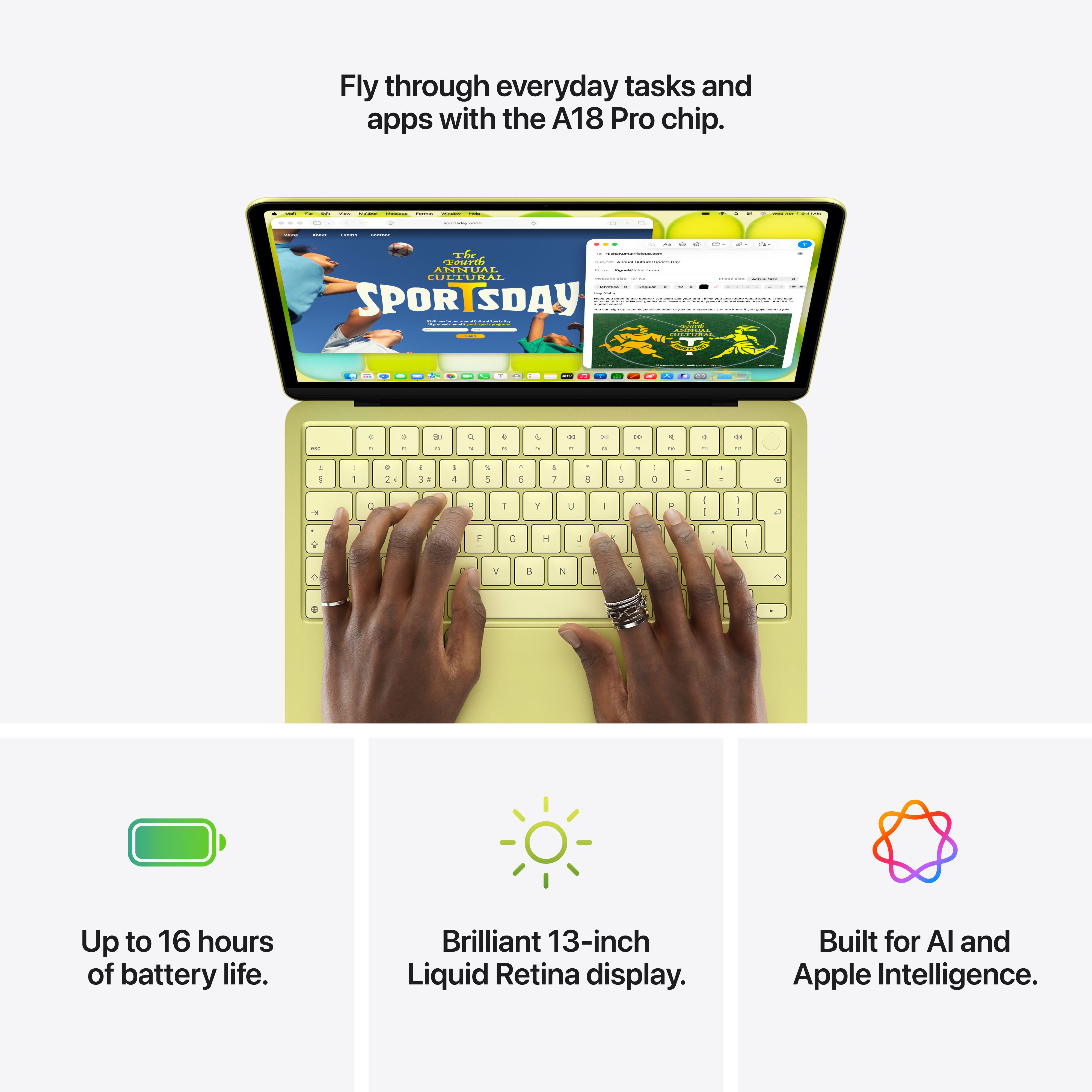 MacBook Neo 13" A18 Pro 6-Core CPU 5-Core GPU 8GB 512GB Touch ID Blush image 9