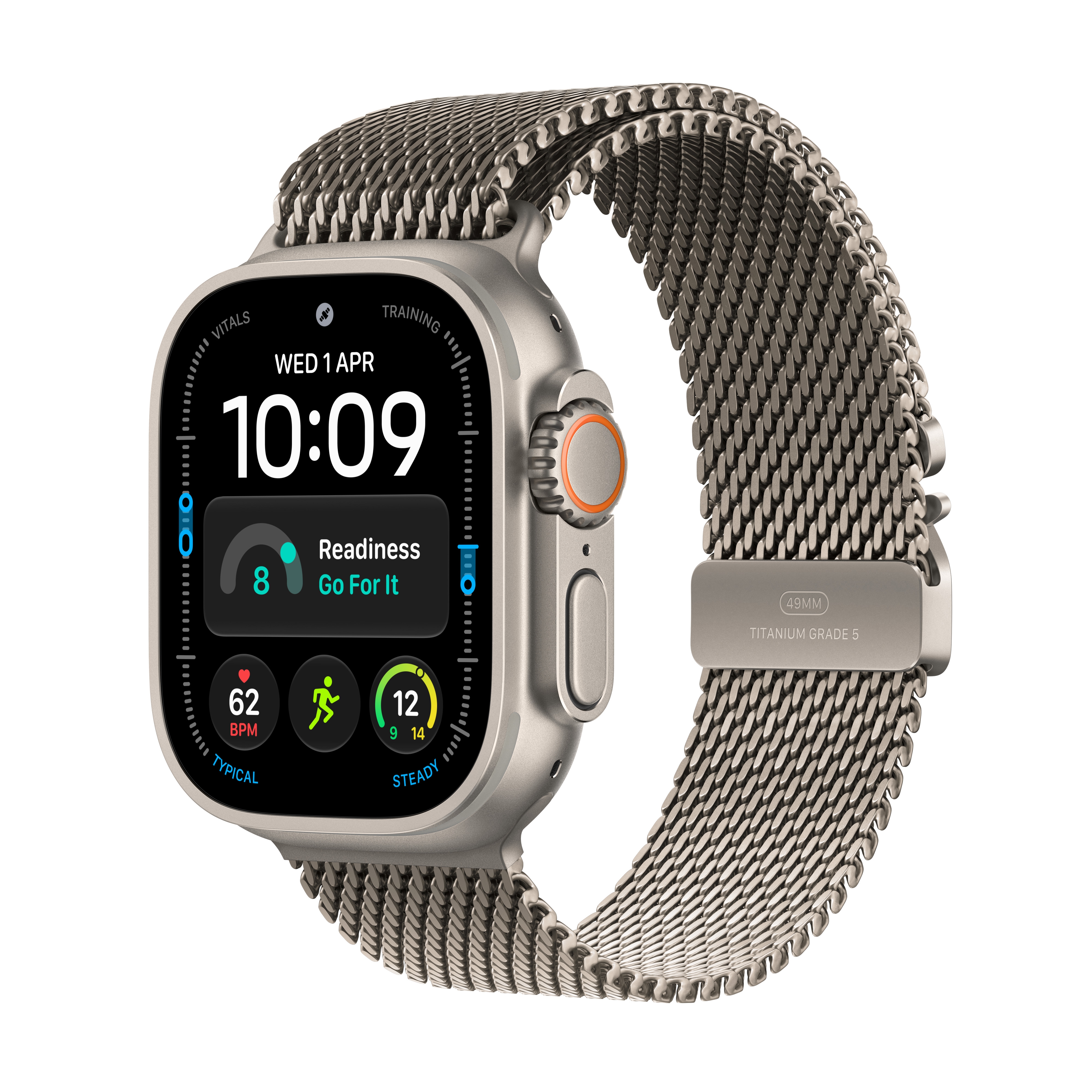 Apple Watch Ultra 4 GPS + Cellular 49mm Natural Titanium Case Large image 1