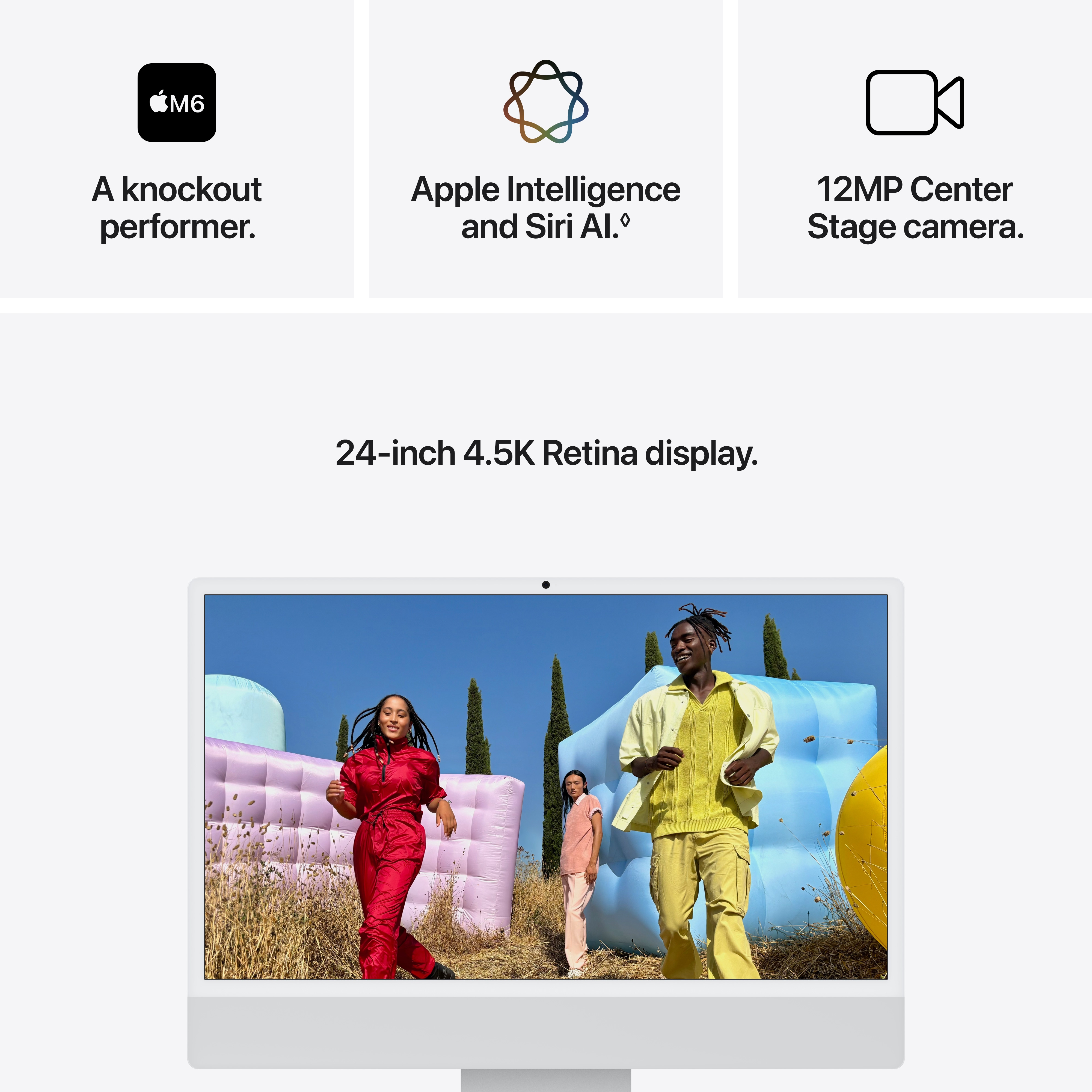 iMac 24" 4.5K 10-Core CPU 10-Core GPU M4 16GB 512GB - Silver image 6