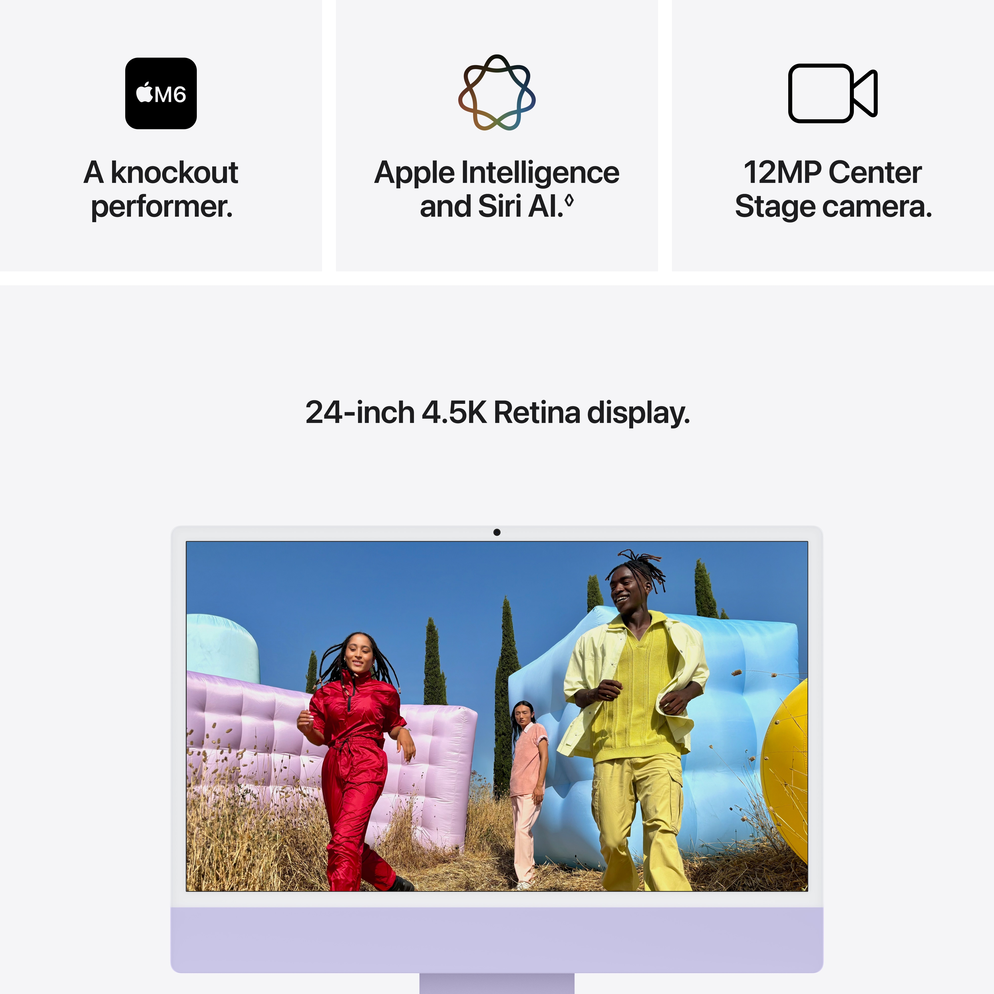 iMac 24" 4.5K M6 12-Core CPU 12-Core GPU 16GB 2TB - Purple image 6
